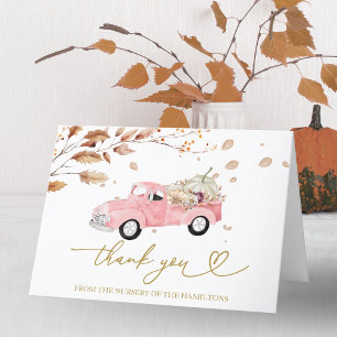Tarjeta de agradecimiento para baby shower de Cami