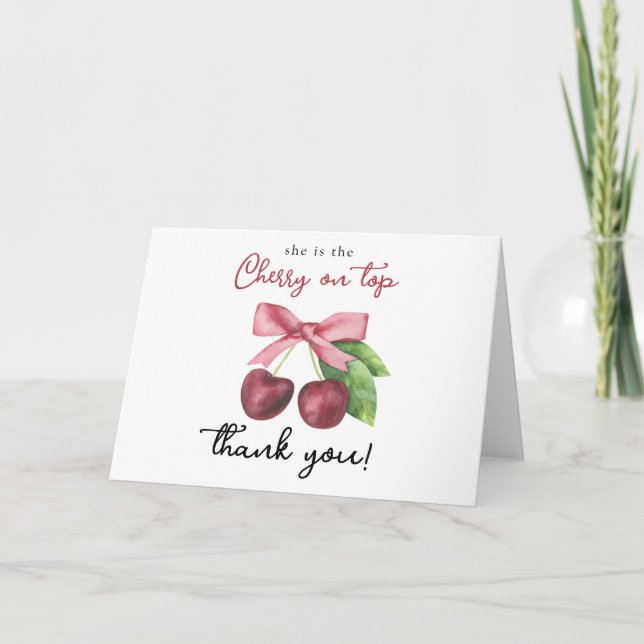 Tarjeta de agradecimiento para baby shower de cere (Anverso)