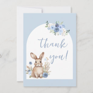 Tarjeta de agradecimiento para baby shower de cone