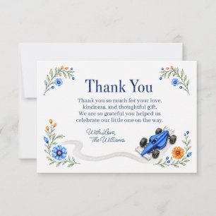 Tarjeta de agradecimiento para baby shower de Fórm