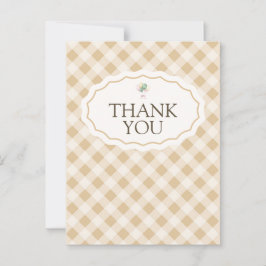 Tarjeta de agradecimiento para baby shower de Gans