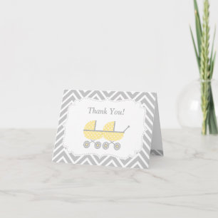 Tarjeta de agradecimiento para Baby Shower de geme