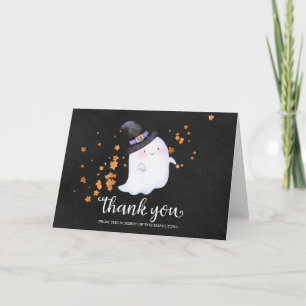 Tarjeta de agradecimiento para baby shower de Hall