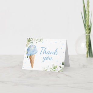 Tarjeta de agradecimiento para baby shower de hela