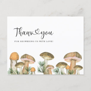 Tarjeta de agradecimiento para baby shower de hong