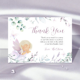 Tarjeta de agradecimiento para Baby Shower de la f