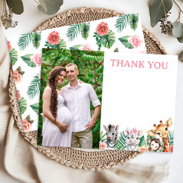 Tarjeta de agradecimiento para Baby Shower de la n