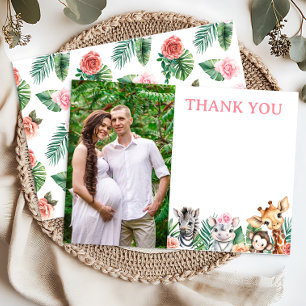 Tarjeta de agradecimiento para Baby Shower de la n