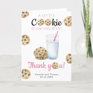 Tarjeta de agradecimiento para baby shower de Lech
