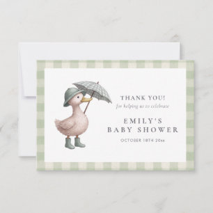 Tarjeta de agradecimiento para baby shower de Litt