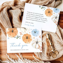 Tarjeta de agradecimiento para baby shower de Litt