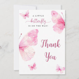 Tarjeta de agradecimiento para baby shower de Mari