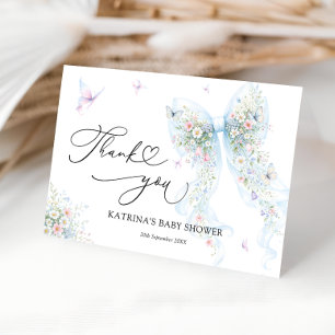 Tarjeta de agradecimiento para baby shower de Mari