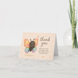 Tarjeta de agradecimiento para baby shower de Mari