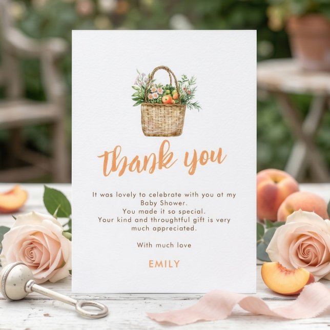 Tarjeta de agradecimiento para baby shower de Merc (Subido por el creador)