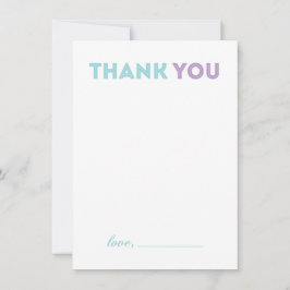 Tarjeta de agradecimiento para Baby Shower de Mode