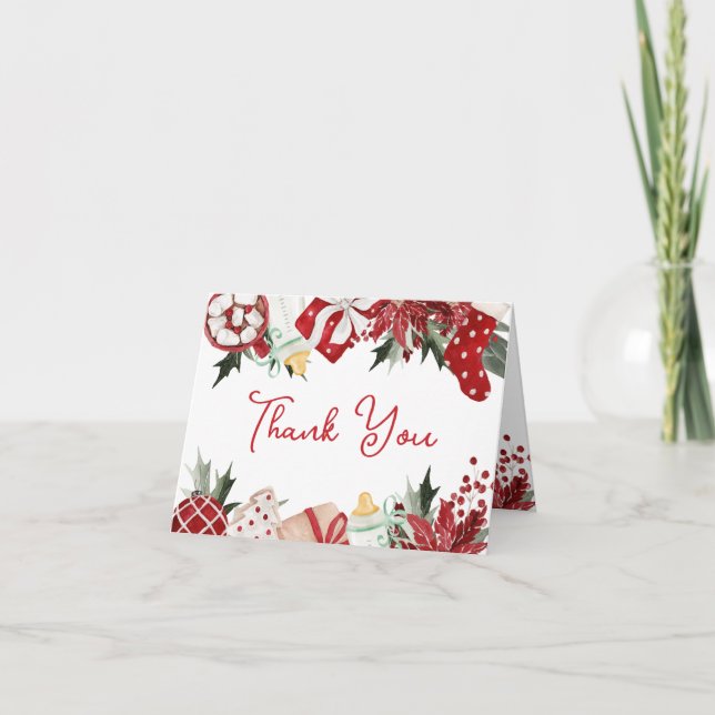 Tarjeta de agradecimiento para Baby Shower de Navi (Anverso)