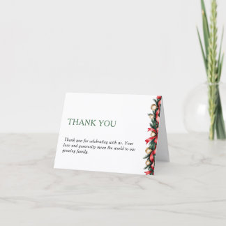 Tarjeta de agradecimiento para baby shower de Navi