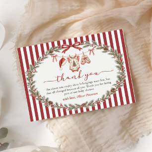 Tarjeta de agradecimiento para baby shower de Navi