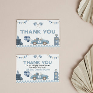 Tarjeta de agradecimiento para Baby Shower de niño