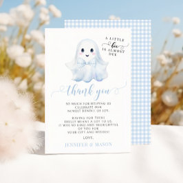 Tarjeta de agradecimiento para Baby Shower de Niño