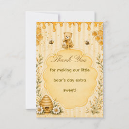 Tarjeta de agradecimiento para baby shower de osit