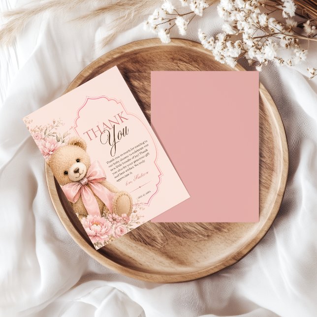 Tarjeta de agradecimiento para baby shower de osit (Subido por el creador)
