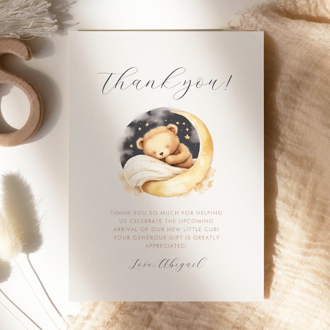 Tarjeta de agradecimiento para baby shower de Osit (Subido por el creador)