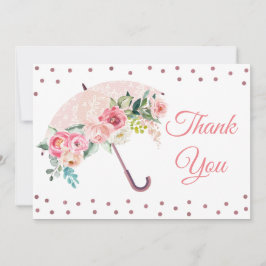 Tarjeta de agradecimiento para baby shower de para