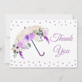 Tarjeta de agradecimiento para baby shower de para