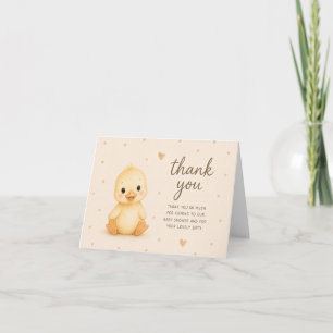 Tarjeta de agradecimiento para baby shower de pati
