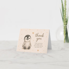 Tarjeta de agradecimiento para Baby Shower de poll