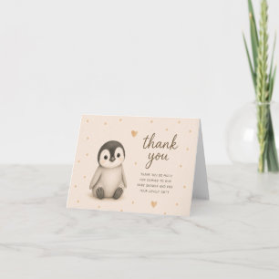 Tarjeta de agradecimiento para Baby Shower de poll