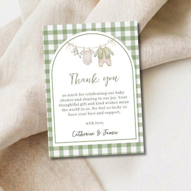 Tarjeta de agradecimiento para baby shower de prod (Subido por el creador)