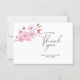 Tarjeta de agradecimiento para baby shower de Saku
