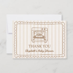 Tarjeta de agradecimiento para baby shower de Stri