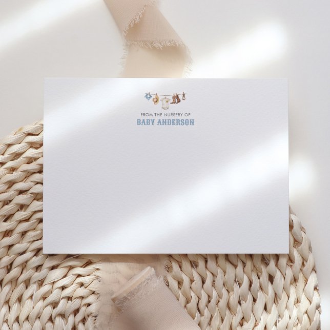 Tarjeta de agradecimiento para baby shower de vaqu (Subido por el creador)