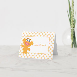Tarjeta de agradecimiento para Baby Shower de Zoe