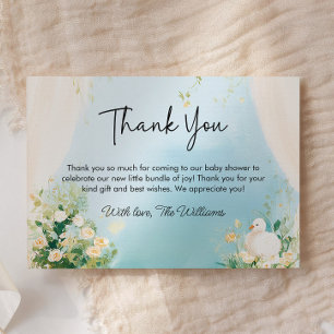 Tarjeta de agradecimiento para baby shower del cis
