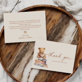 Tarjeta de agradecimiento para baby shower del osi