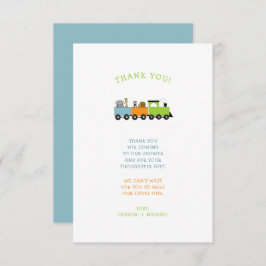 tarjeta de agradecimiento para baby shower JUNGLE