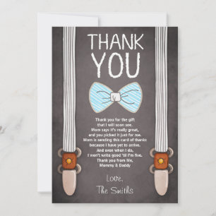 Tarjeta de agradecimiento para Baby Shower Little