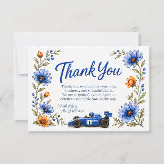 Tarjeta de agradecimiento para Baby Shower Little