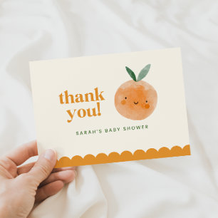 Tarjeta de agradecimiento para baby shower Little