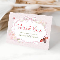 Tarjeta de agradecimiento para baby shower Little 
