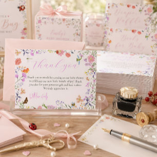 Tarjeta de agradecimiento para Baby Shower Little 