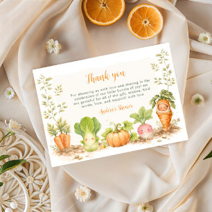 Tarjeta de agradecimiento para baby shower Little 