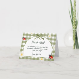 Tarjeta de agradecimiento para Baby Shower Love Bu