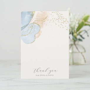 Tarjeta de agradecimiento para baby shower mágico 