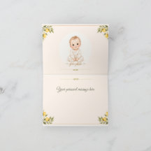 Tarjeta de agradecimiento para baby shower Mediter